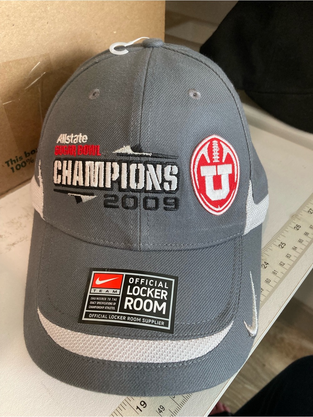 Nike University of Utah Football Sugar Bowl Champions 2009 Baseball Cap NEW